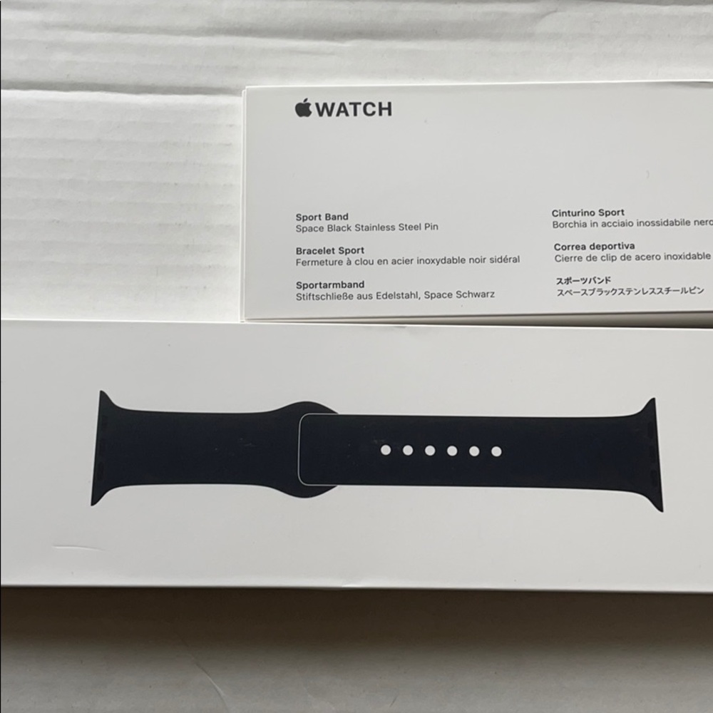Apple Watch band silicone black brand new